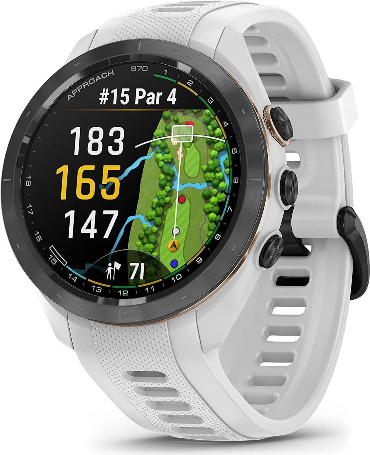 Alt view image 2 of 4 - Garmin Approach S70, 42mm, Premium GPS Golf Watch, White