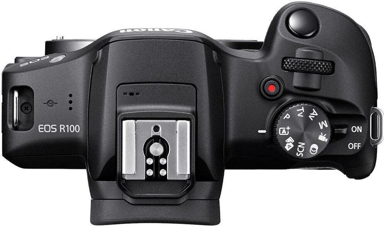 Alt view image 4 of 4 - Canon EOS R100 Mirrorless Camera (6052C002) + Corel Photo Software + Bag + 64GB Card + More