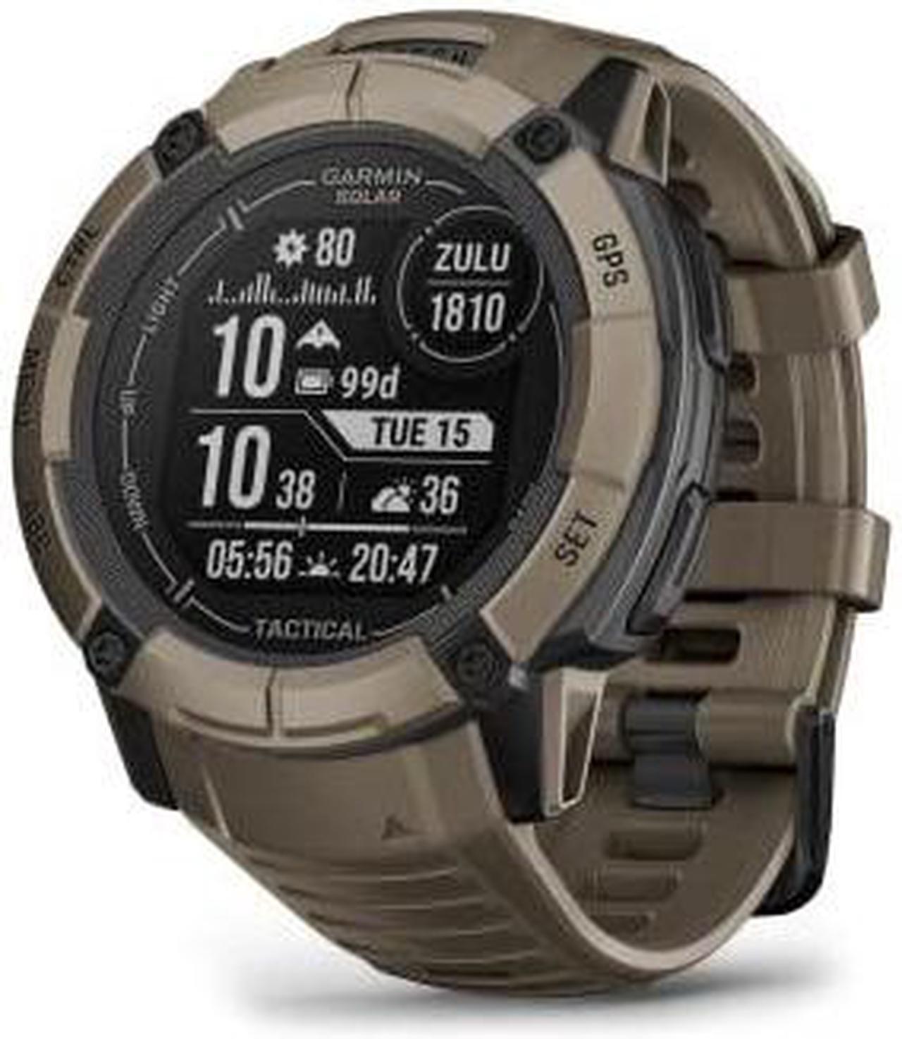 Main image of Garmin Instinct 2X, Solar - Tactical Edition, Coyote Tan | GPS Smart Watch 010-02805-12