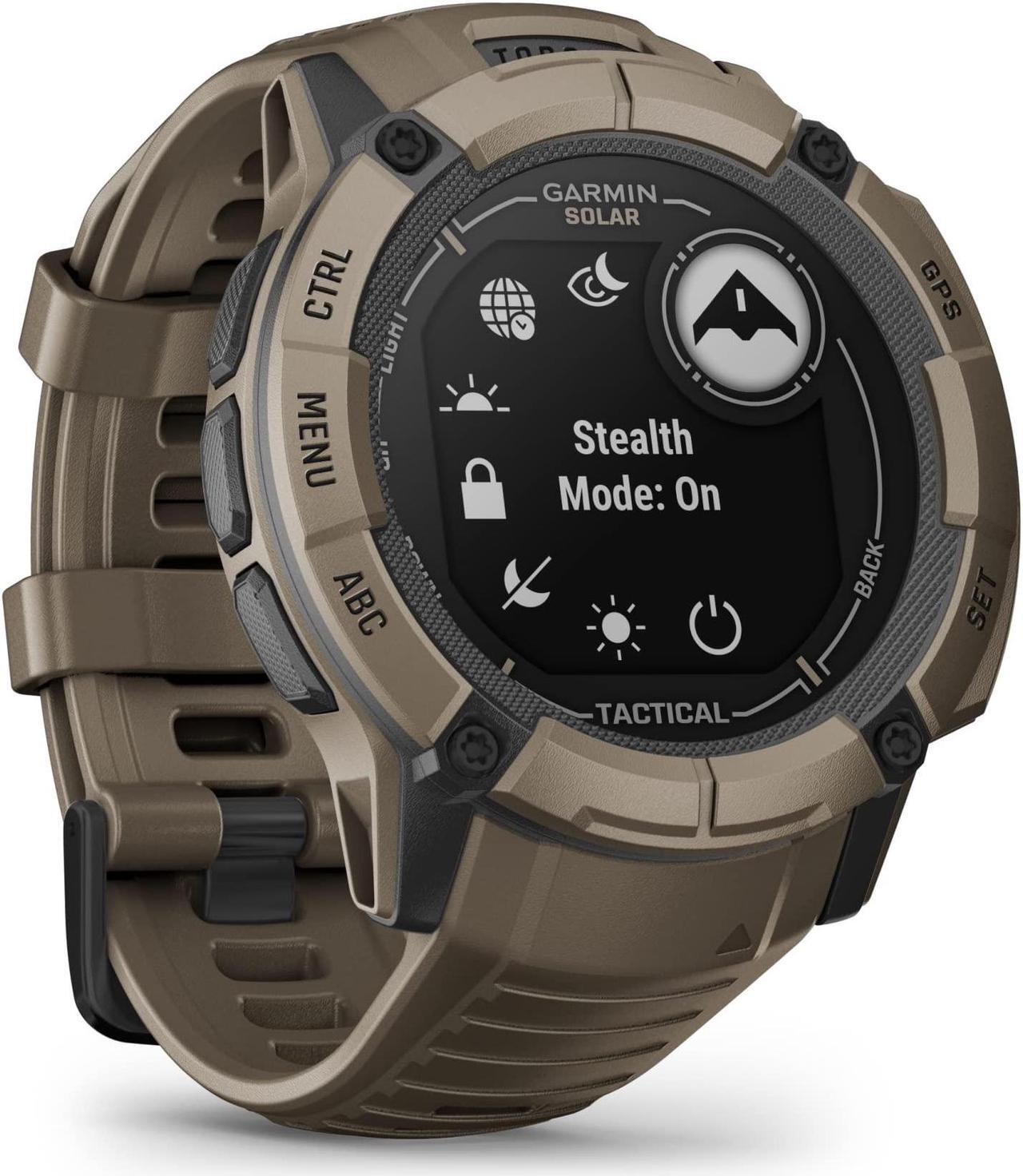 Alt view image 4 of 4 - Garmin Instinct 2X, Solar - Tactical Edition, Coyote Tan | GPS Smart Watch 010-02805-12