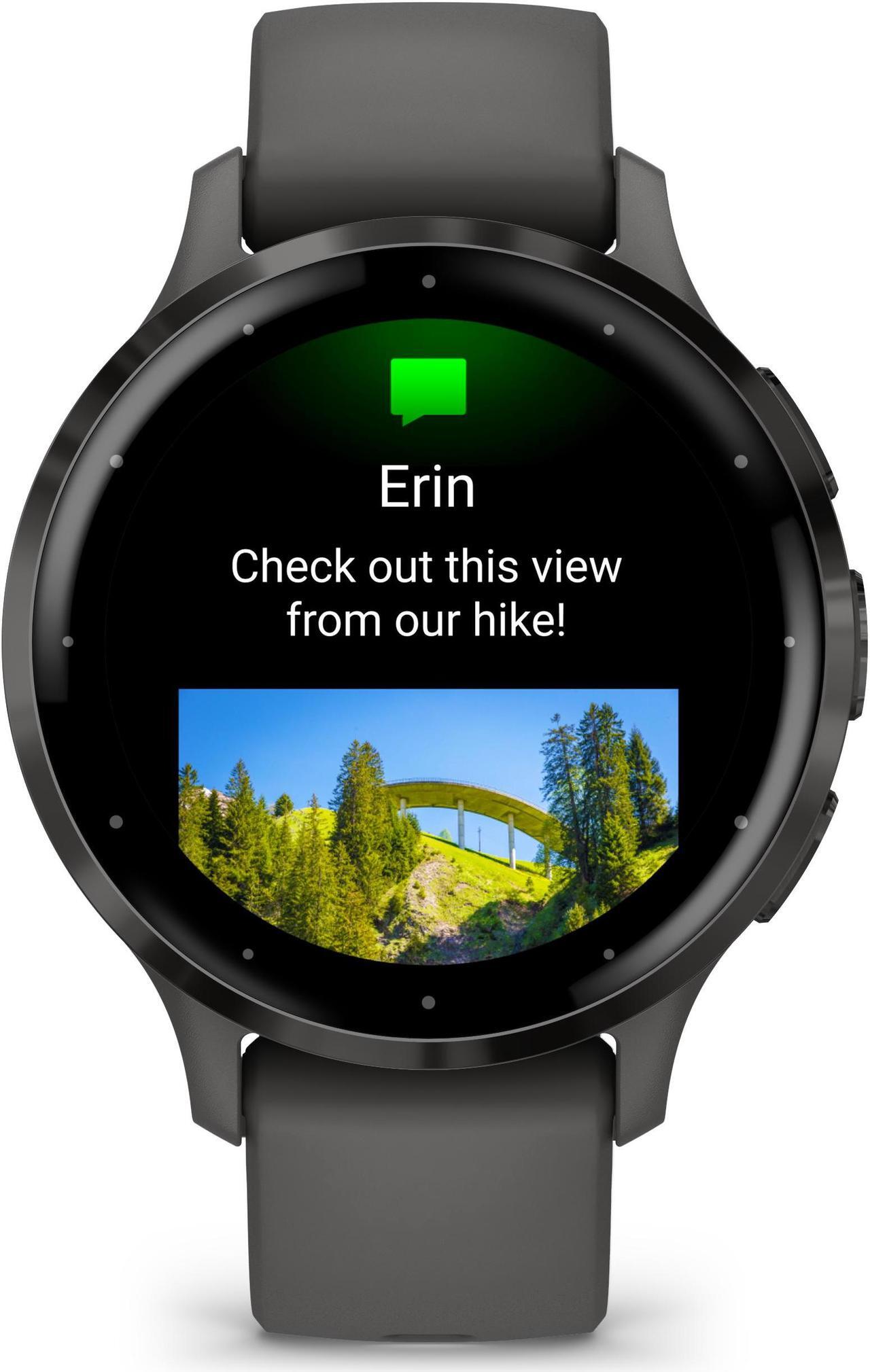 Alt view image 4 of 4 - Garmin Venu 3S Advanced Fitness And Health Tracker Smart Watch - Pebble Gray