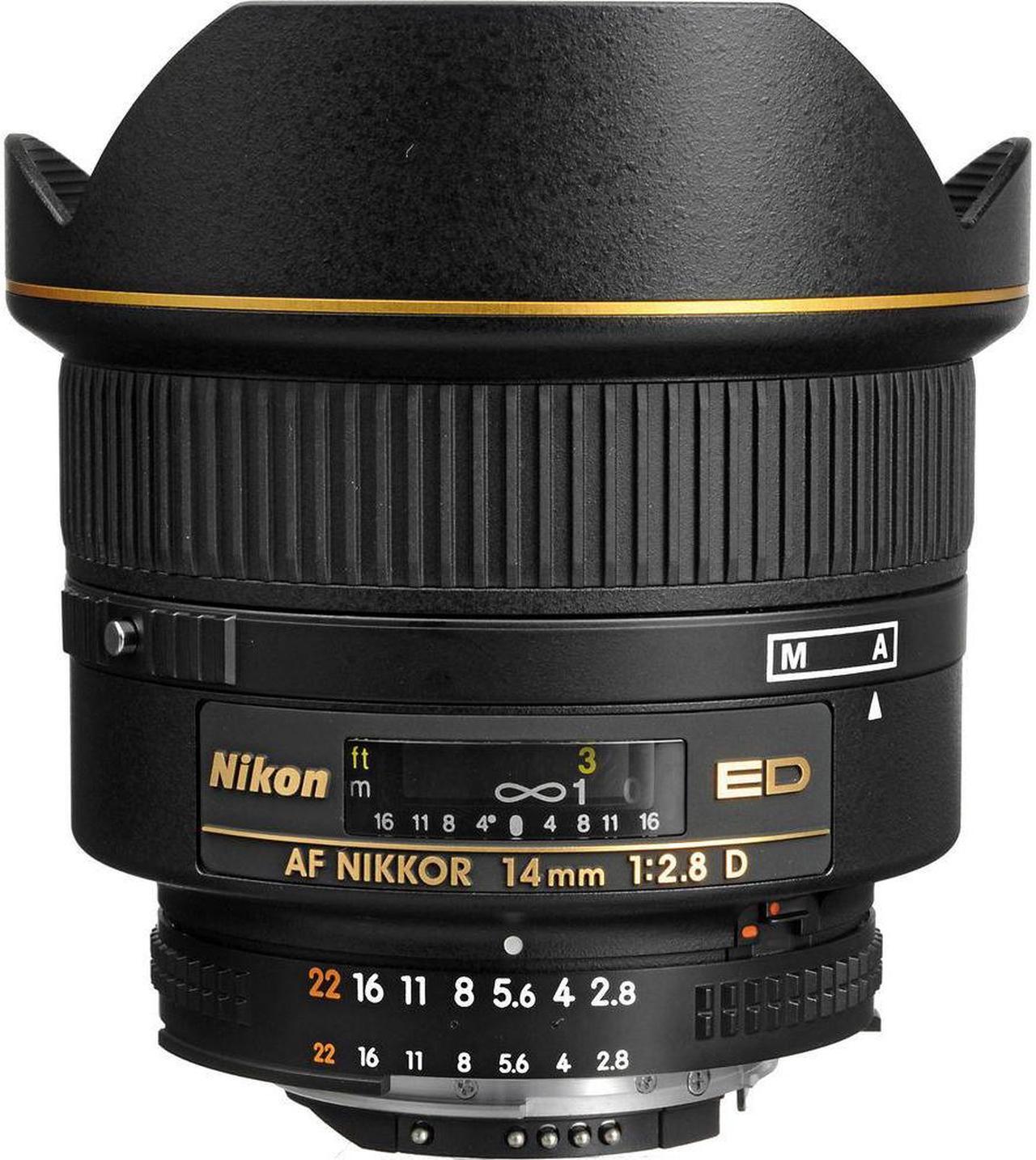 Alt view image 3 of 4 - Nikon AF NIKKOR 14mm f/2.8D ED Lens (1925) + Cap Keeper + Cleaning Kit - Bundle