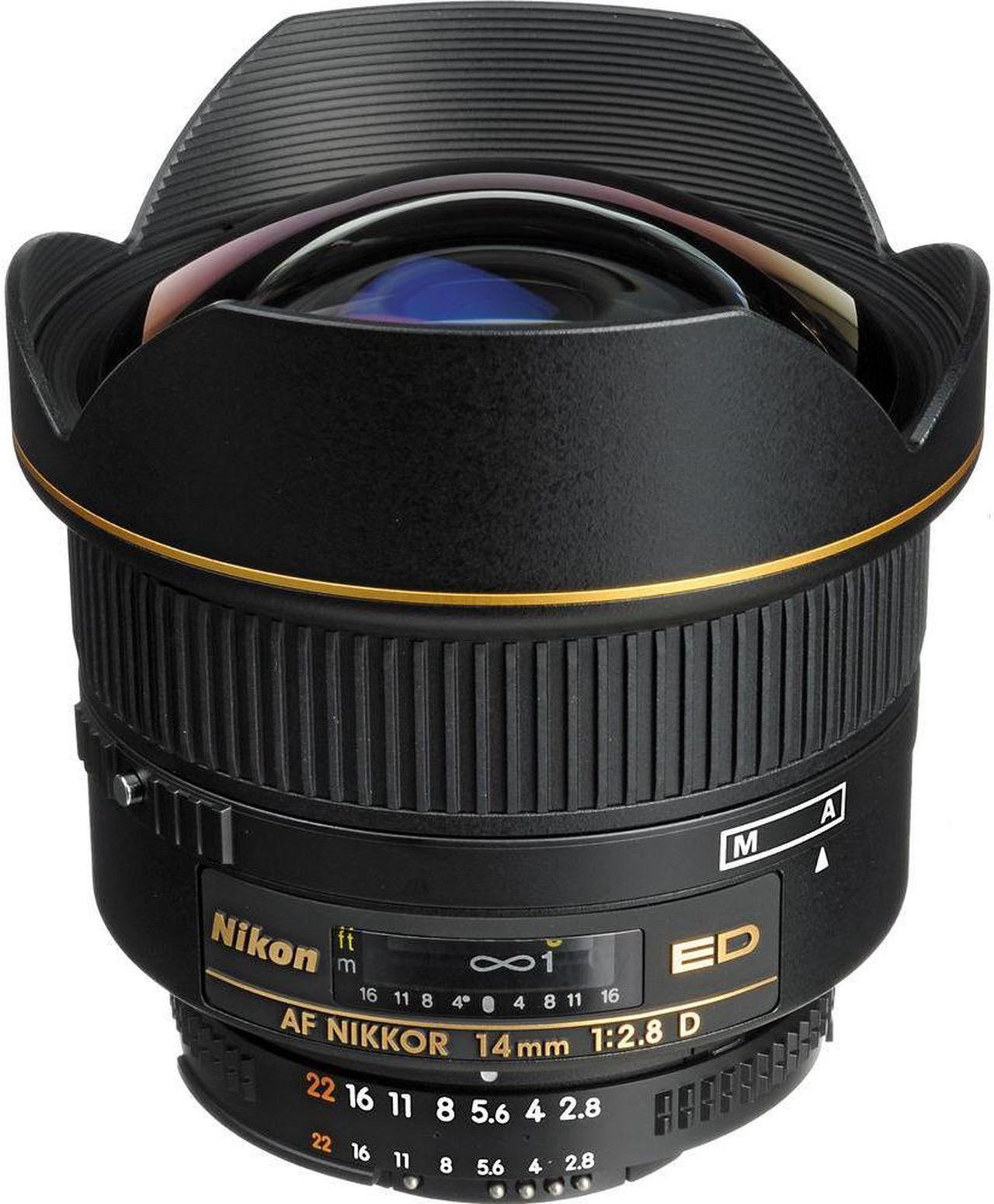 Alt view image 2 of 4 - Nikon AF NIKKOR 14mm f/2.8D ED Lens (1925) + Cap Keeper + Cleaning Kit - Bundle