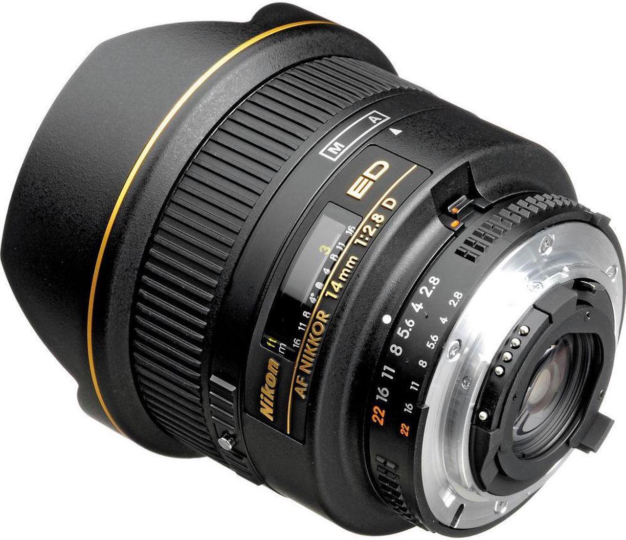 Alt view image 4 of 4 - Nikon AF NIKKOR 14mm f/2.8D ED Lens (1925) + Cap Keeper + Cleaning Kit - Bundle