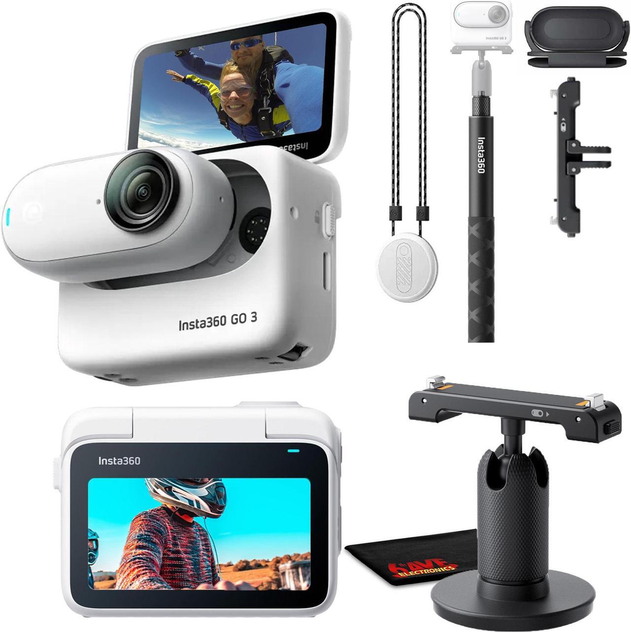 Main image of Insta360 GO 3 Action Camera, White - 64GB with Sport Kit