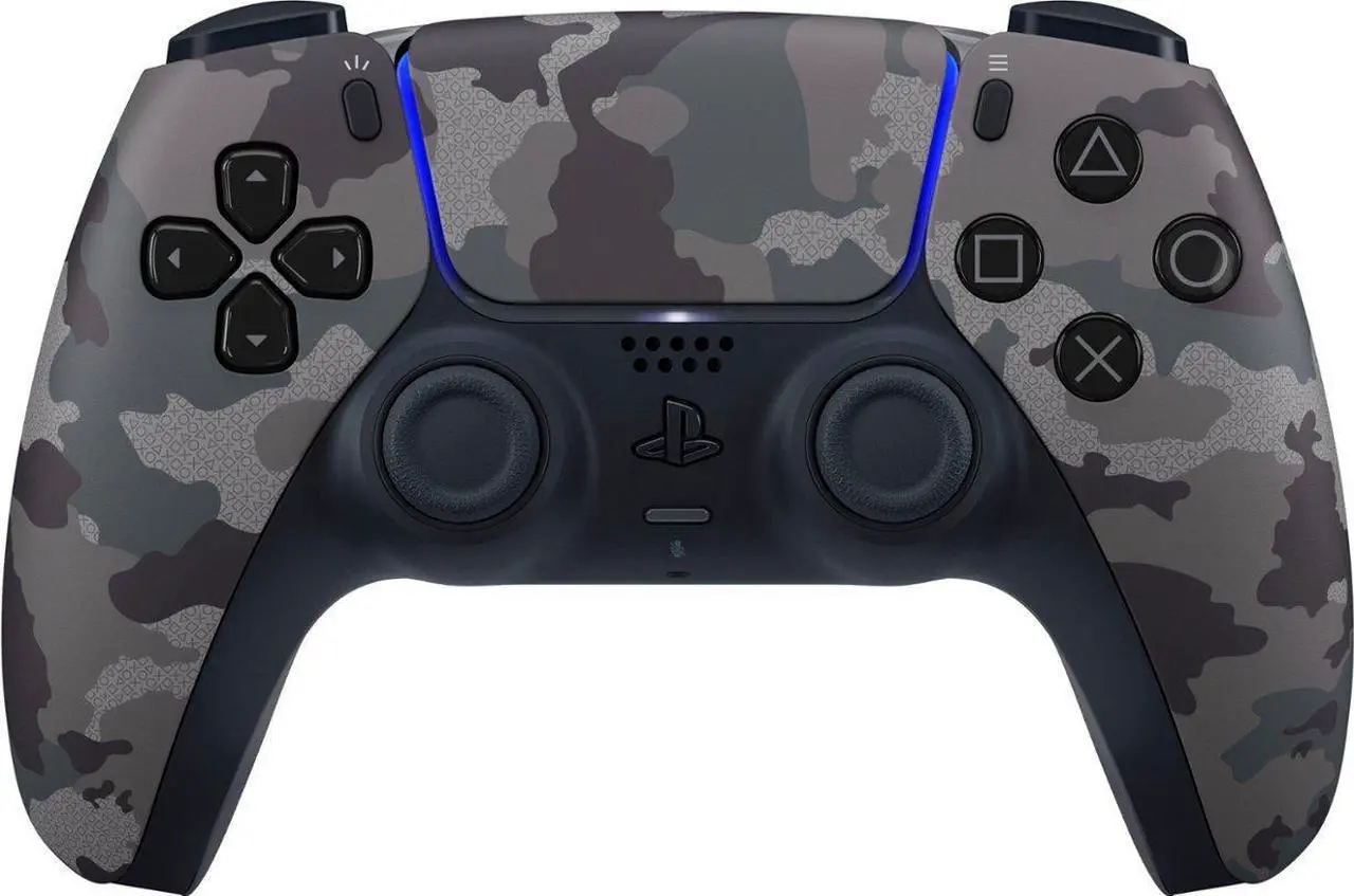 Alt view image 2 of 4 - PlayStation DualSense Wireless Controller Gray Camouflage- Bundle