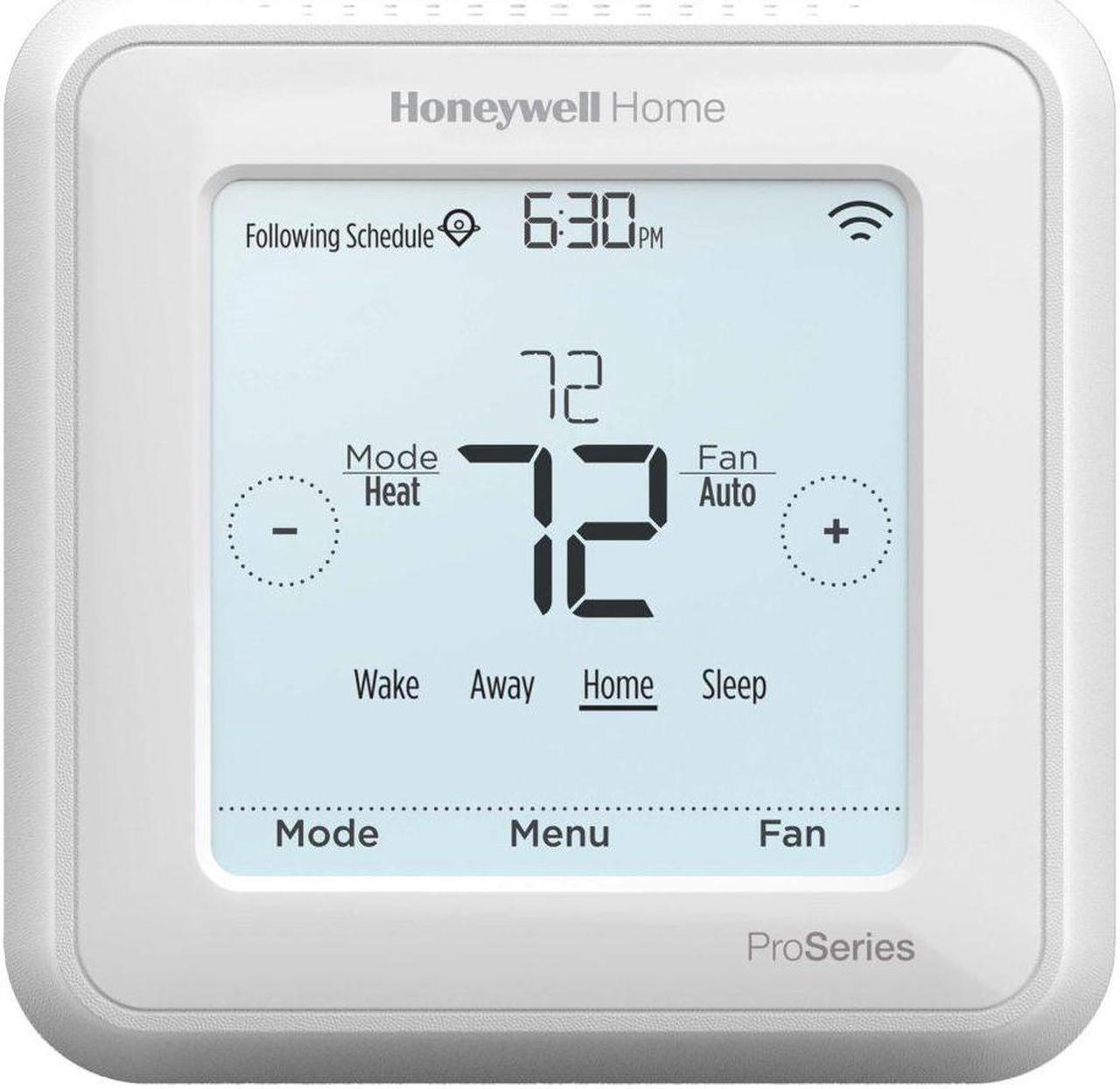 Alt view image 3 of 6 - Honeywell TH6220WF2006 Wi-Fi Lyric T6 Pro Thermostat
