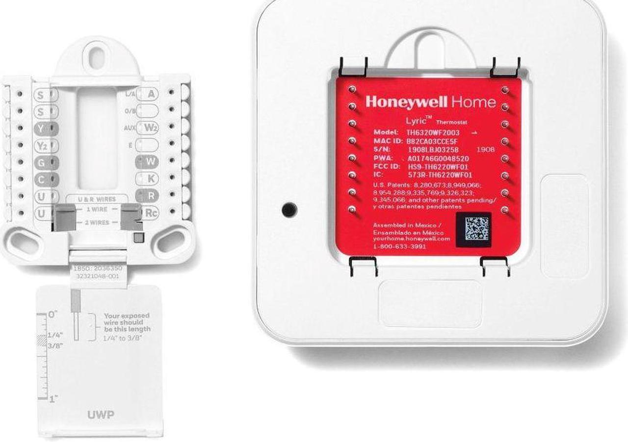 Alt view image 5 of 6 - Honeywell TH6220WF2006 Wi-Fi Lyric T6 Pro Thermostat