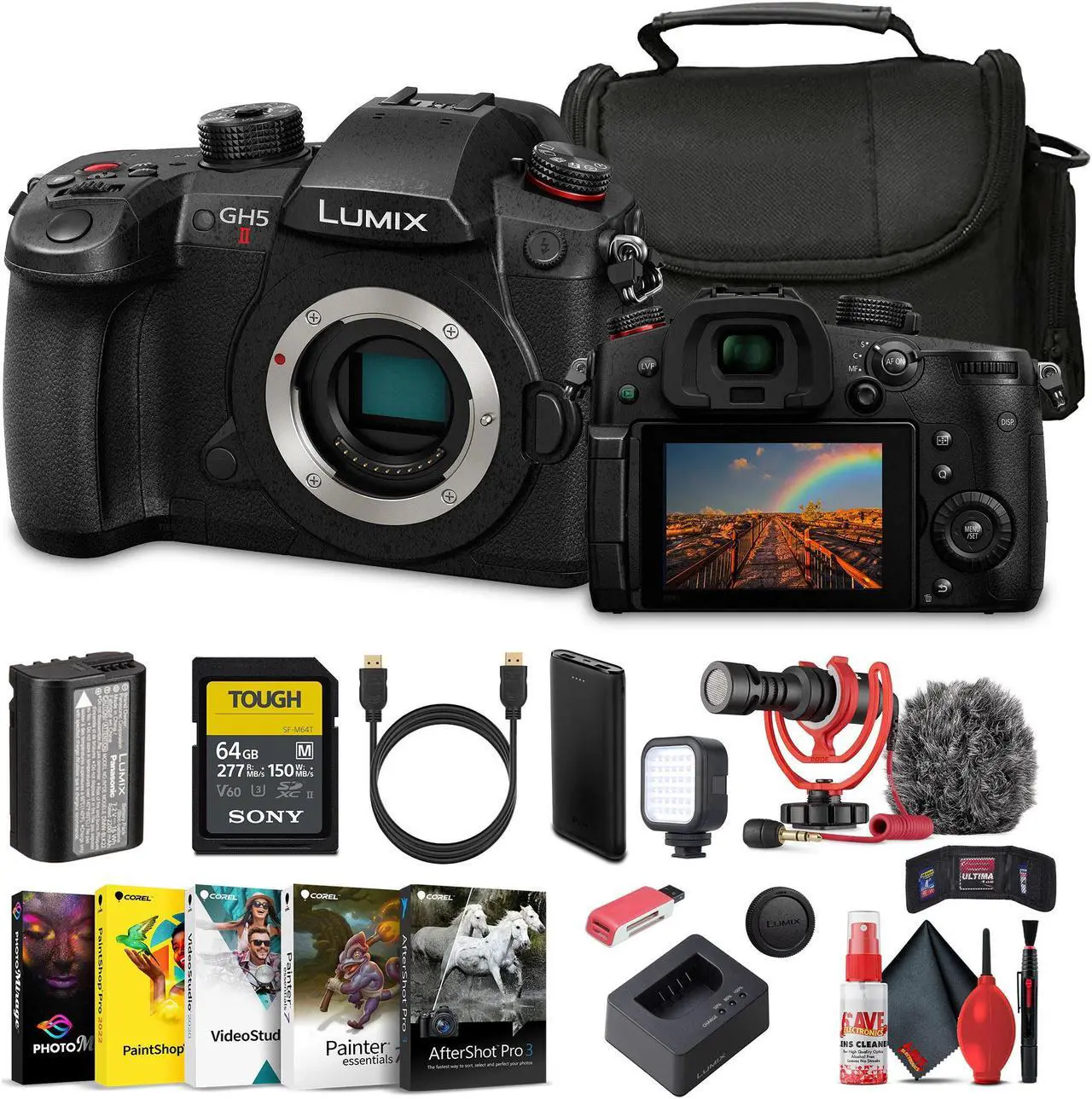 Main image of Panasonic Lumix GH5 II Mirrorless Camera (DC-GH5M2BODY) Bundle
