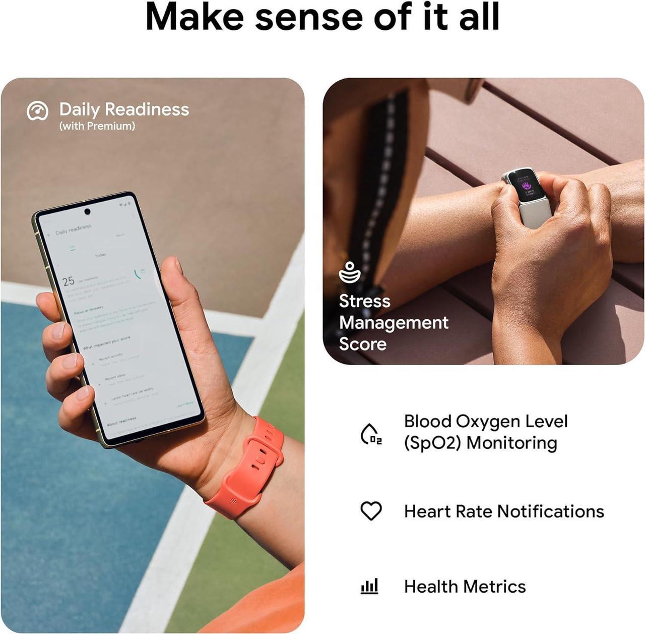 Alt view image 4 of 4 - Fitbit Charge 6, Health & Fitness Tracker, Obsidian/Black Aluminum | GA05183-NA