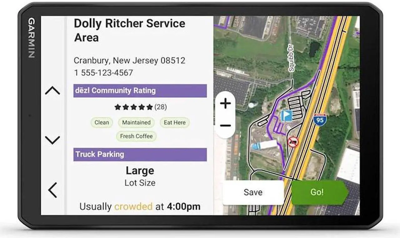 Alt view image 3 of 4 - Garmin dezl OTR1020, Extra-Large, Easy-to-Read 10 GPS Truck Navigator Bundle