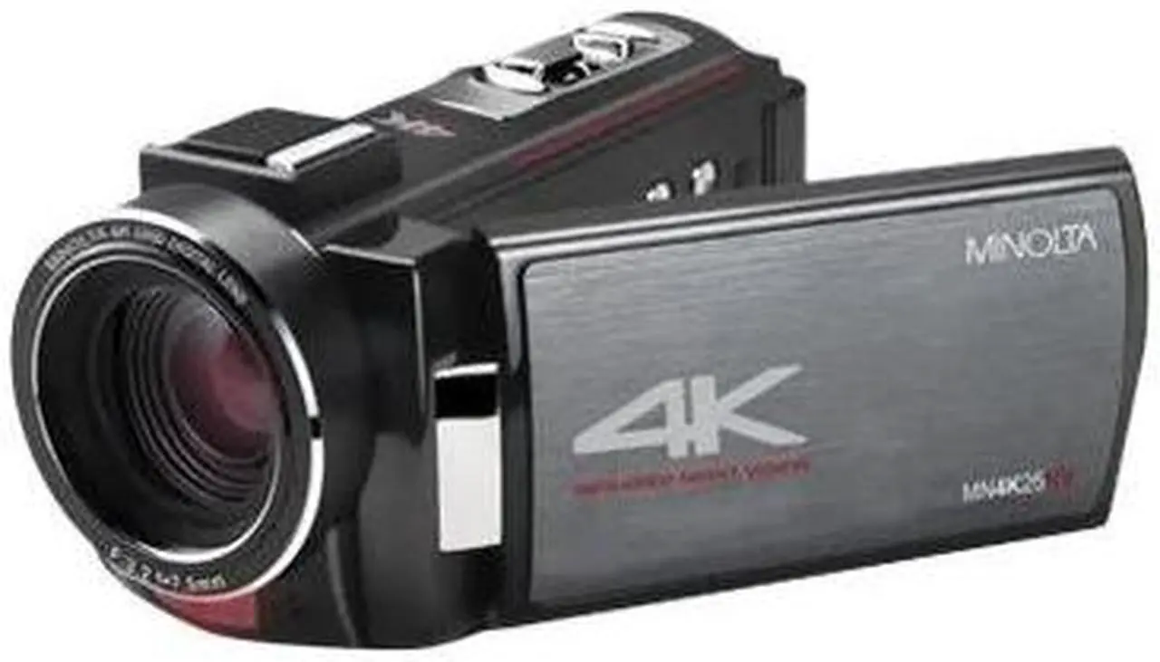Alt view image 9 of 9 - Minolta MN4K25NV 4K Ultra HD 30MP 3" Touchscreen Camcorder with Night Vision, Black