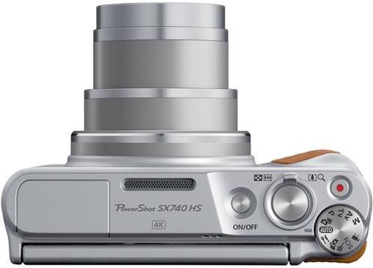 Alt view image 2 of 4 - Canon PowerShot SX740 HS Digital Camera (Silver) (2956C001) + 64GB Card + More