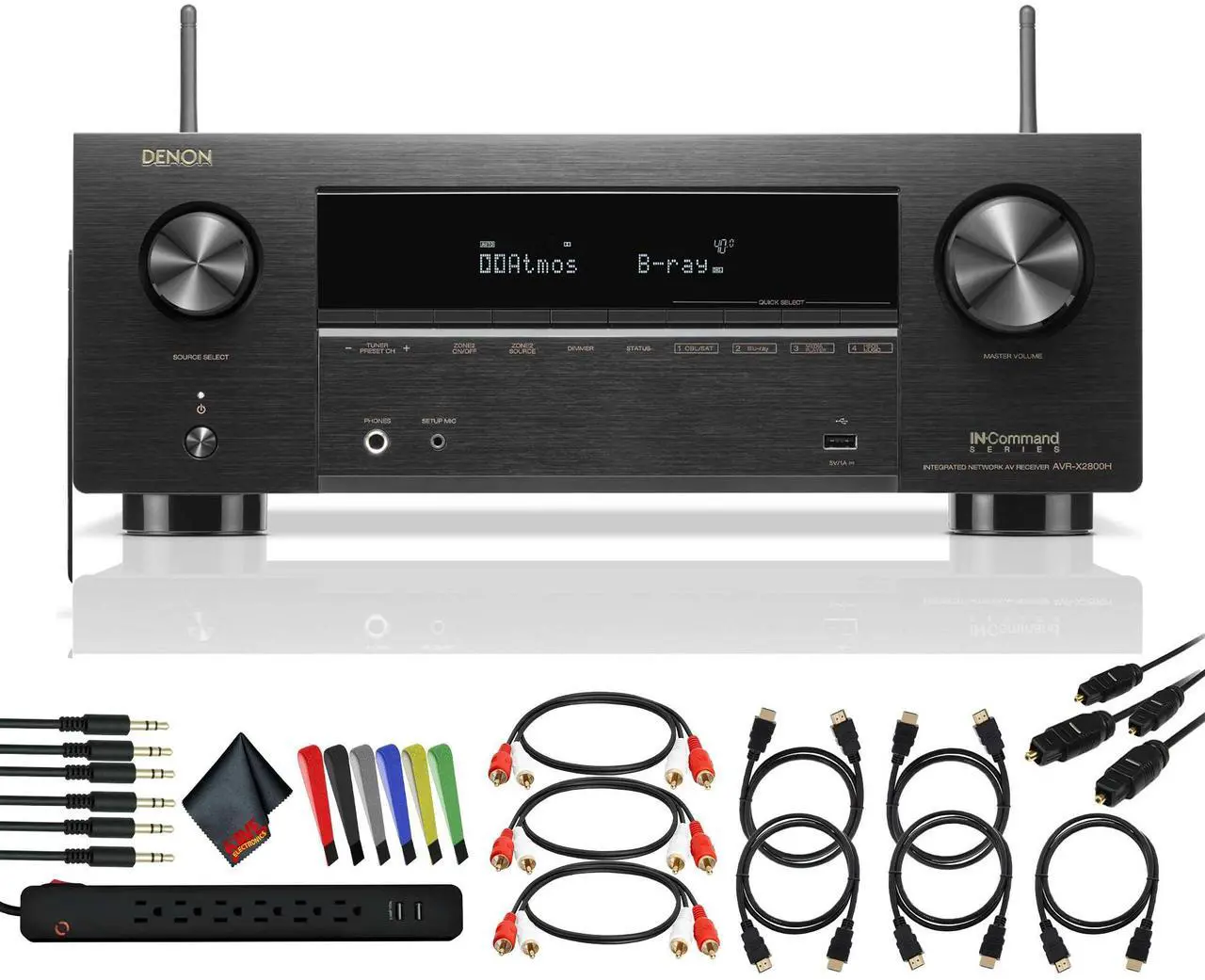 Denon AVR-X2800H AV Bundle