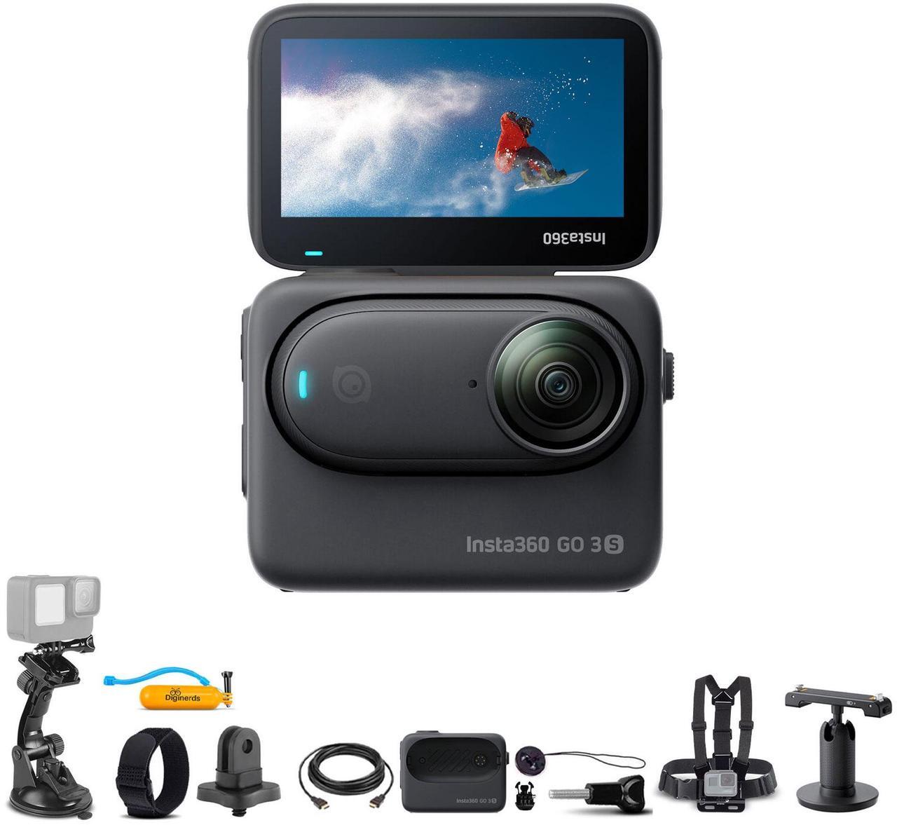 Main image of Insta360 GO 3S Small Action Camera (64GB) + 50-in-1 Accessory Kit - Black