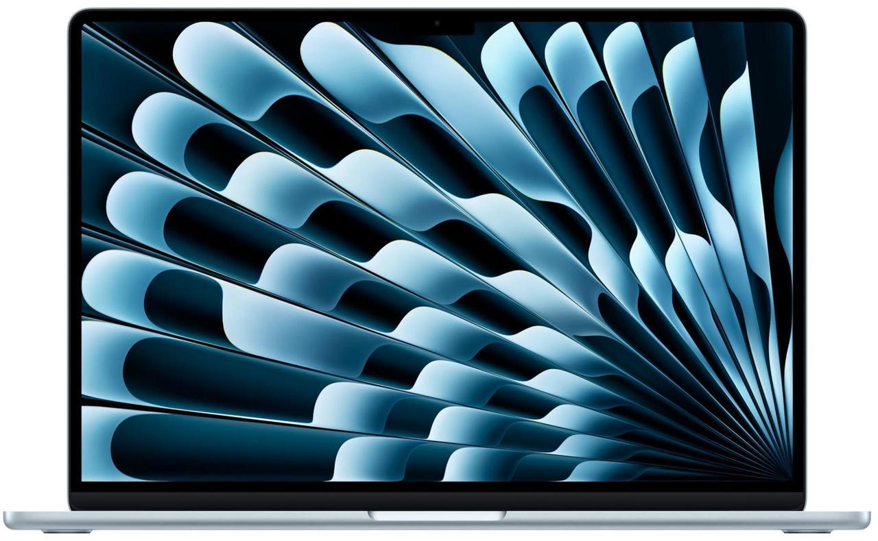 Main image of Apple 2025 MacBook Air 15-inch Laptop with M4 chip: Built for Apple Intelligence, 15.3-inch Liquid Retina Display, 24GB Unified Memory, 512GB SSD Storage, 12MP Center Stage Camera, Touch ID; Sky Blue