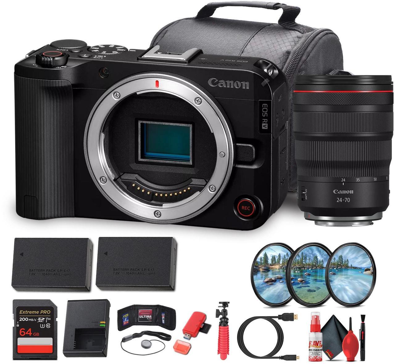 Main image of Canon EOS R50 V Mirrorless Camera | 24.2MP, 4K60p, Flip Screen, Dual Pixel AF - Bundle