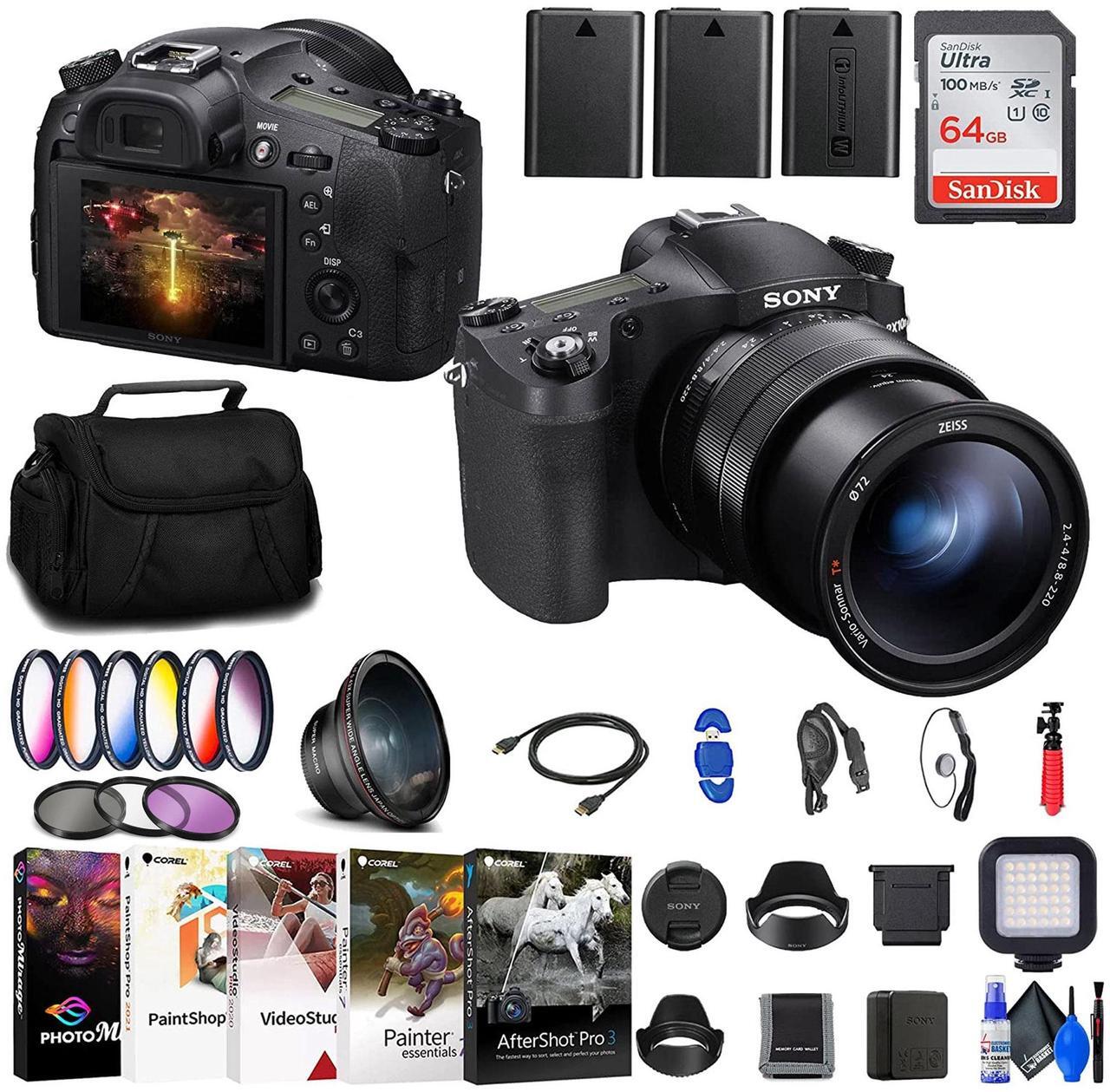 Main image of Sony Cyber-shot DSC-RX10 IV Digital Camera + Filter Kit + Wide Angle Lens + More