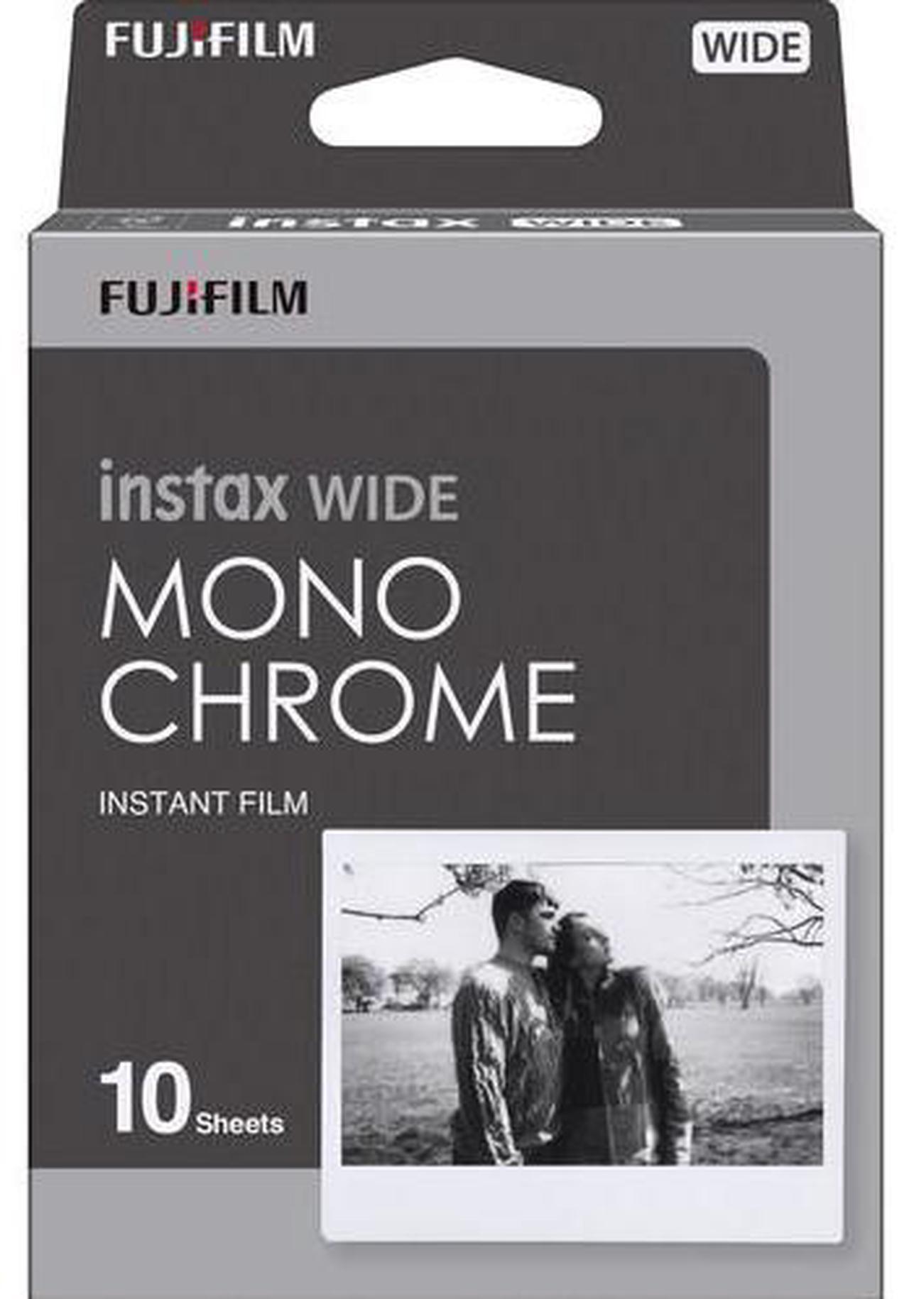 Alt view image 3 of 3 - 4xFUJIFILM INSTAX Wide Monochrome Instant Film (10 Exposures), Microfiber Cleaning Cloth, Bundle