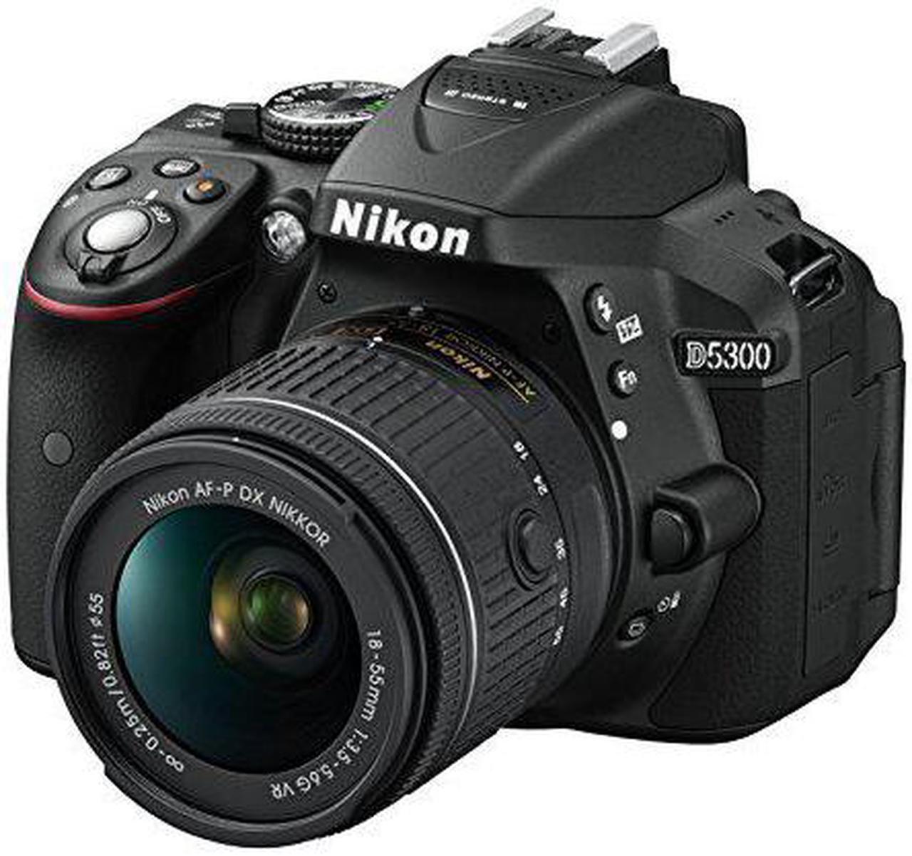 Alt view image 4 of 4 - Nikon D5300 Digital SLR Camera - Black (24.2 MP, AF-P 18-55mm VR Lens Kit) (Renewed)
