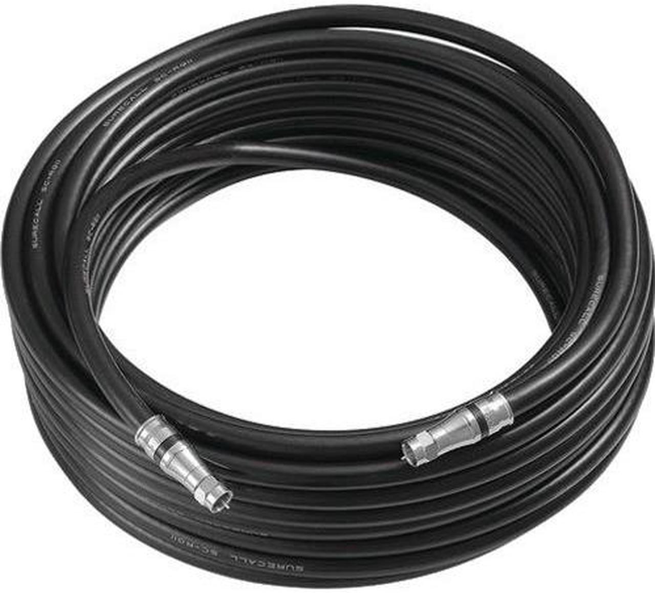 SureCall 100' Low-Loss RG11 Coax Cable, Black