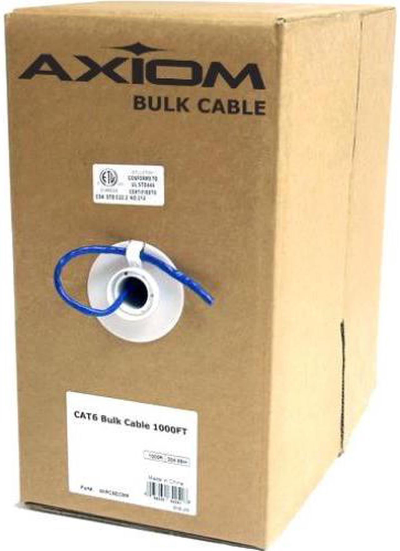Alt view image 3 of 5 - Axiom C6BCS-N1000-AX Cat6 23Awg 4-Pair Solid Conductor 550Mhz Bulk Cable Spool 1000Ft (Green)
