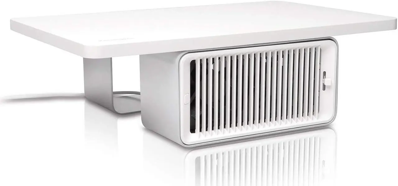 Alt view image 2 of 16 - Kensington CoolView Wellness Monitor Stand with Desk Fan K55855WW
