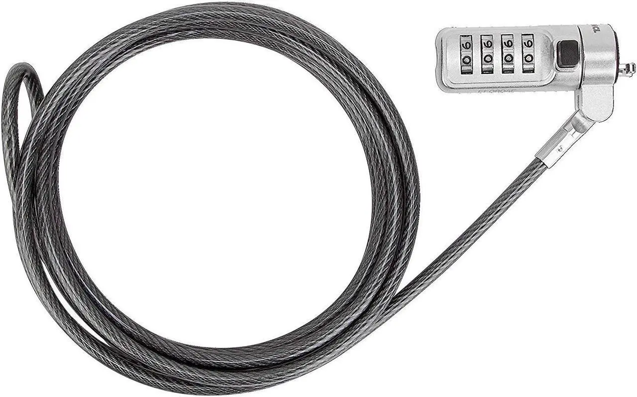 Alt view image 16 of 20 - Targus DEFCON Cable Lock - Resettable - Galvanized Steel - 6.50 ft - For Notebook - ASP66GLX