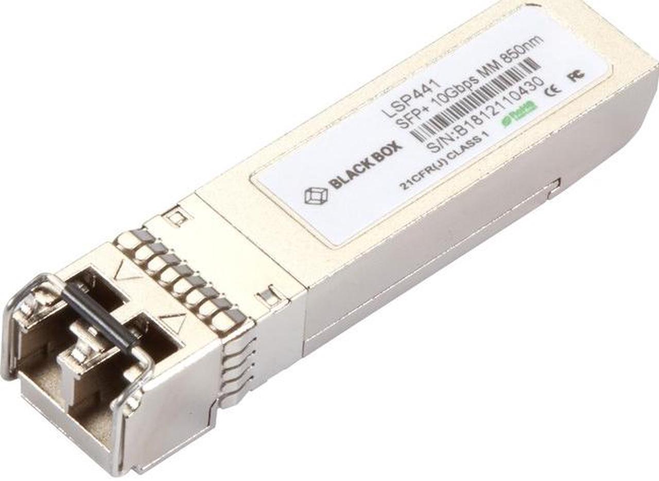 Main image of Black Box SFP+ Module - For Data Networking, Optical Network 1 LC Duplex 10GBase-LX Network - Optical Fiber Multi-mode - 10 Gigabit Ethernet - 10GBase-X