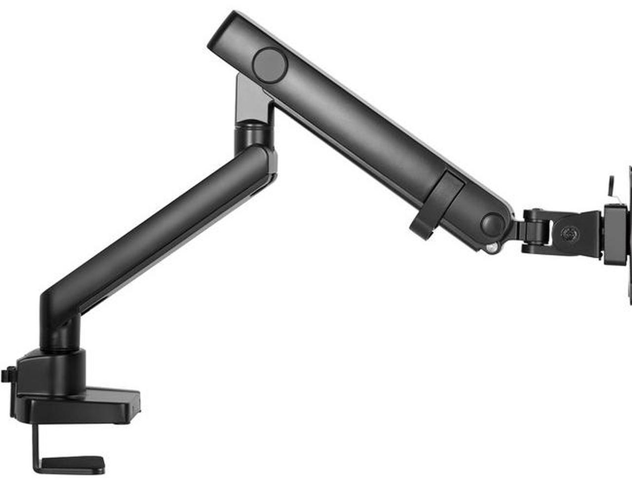 Amer Mounts Single Articulating Spring Monitor Arm Up to 34" or 24lbs Display - Clamp and Grommet Base Mount Included - HYDRA1B