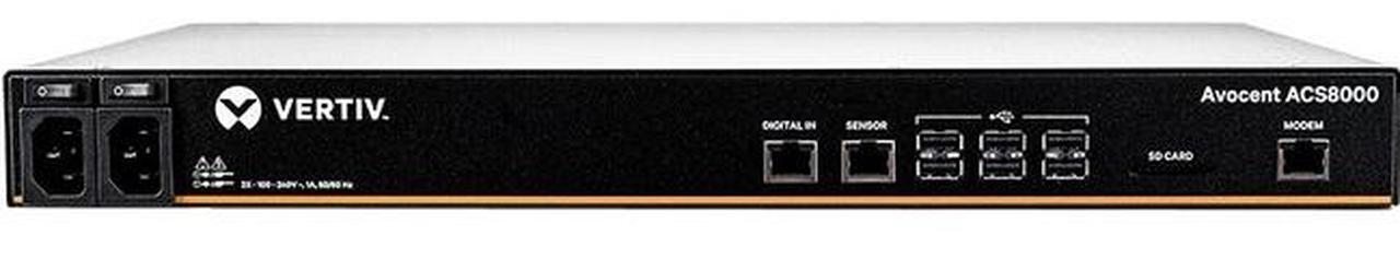 Alt view image 3 of 6 - Avocent ACS Advanced Console Server ACS8008MDAC-400 - Console server - 8 ports - GigE, RS-232 - 1U