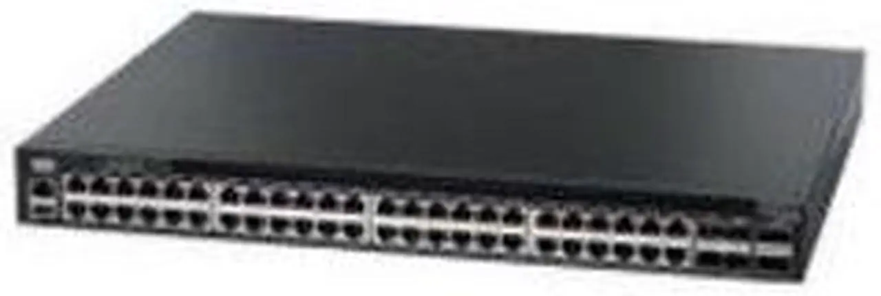 Alt view image 2 of 6 - 1GE RJ45 1U Open Ethernet Switch with ONIE, 48-Port GE RJ45 port + 4x10G SFP+, 2 Power Supplies(AC), Integrated ARM A9 CPU, short depth, P2C airflow. Rail Kit must be purchased separately.
