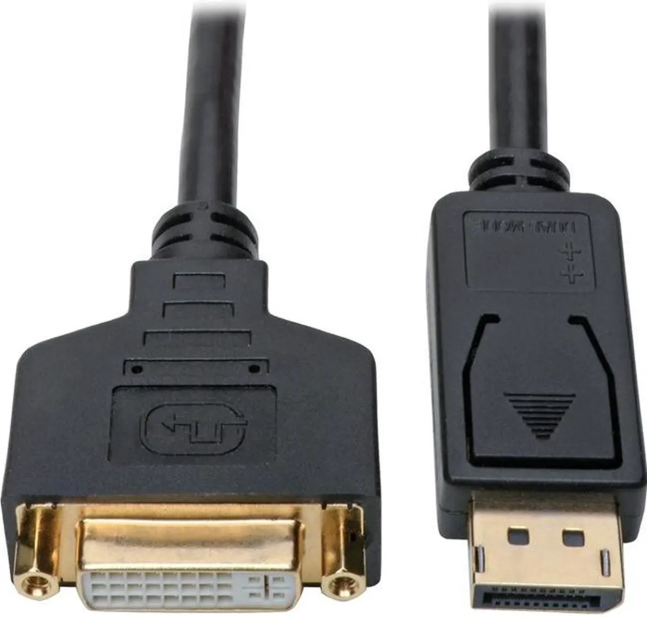 Alt view image 8 of 17 - Tripp Lite Displayport To Dvi Adapter Converter Cable M/F 1080P Black 1Ft