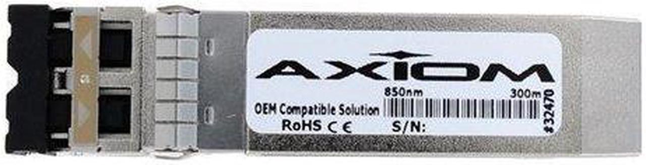 Axiom SFP+ Transceiver Modules are certified 100% compliant in all OEM applications. They are pre-configured with an application specific code to meet the requirement set forth by the router and switch OEMs. Axiom compatible transceivers pe