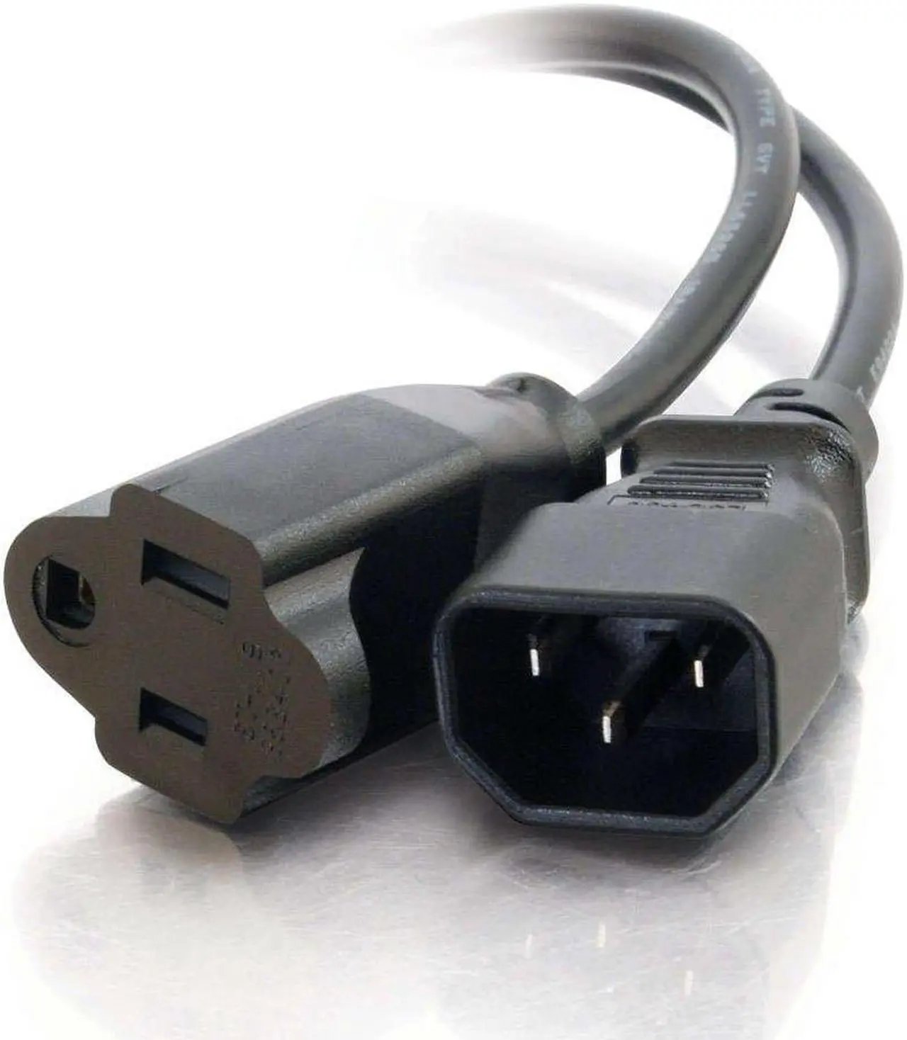 Alt view image 4 of 6 - 6FT 18 AWG MONITOR POWER ADAPTER CORD (IEC320C14 TO NEMA 5-15R) (TAA COMPLIANT)