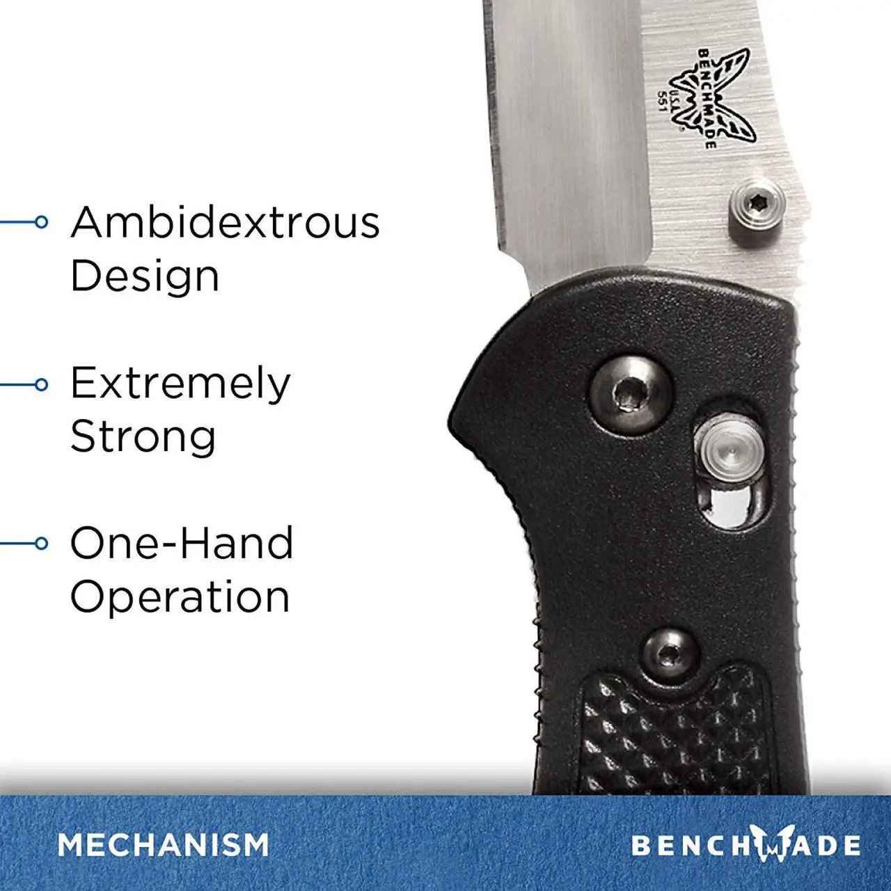 Alt view image 6 of 11 - Benchmade 551-S30V Griptilian Knife