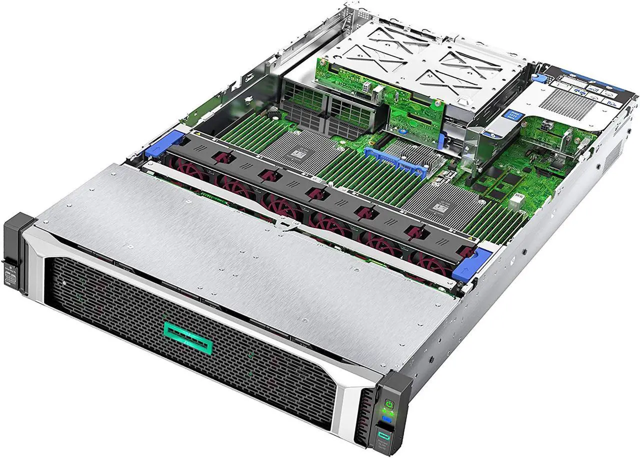 Alt view image 3 of 6 - HP ProLiant DL385 Gen10 Business Server Bundle with 2 EPYC 7302 16 Core 3.0GHz CPU, 64GB RAM, 15.36TB Enterprise SSDs, RAID, Rail Kit