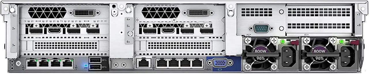 Alt view image 5 of 6 - HP ProLiant DL385 Gen10 Business Server Bundle with 2 EPYC 7302 16 Core 3.0GHz CPU, 64GB RAM, 15.36TB Enterprise SSDs, RAID, Rail Kit