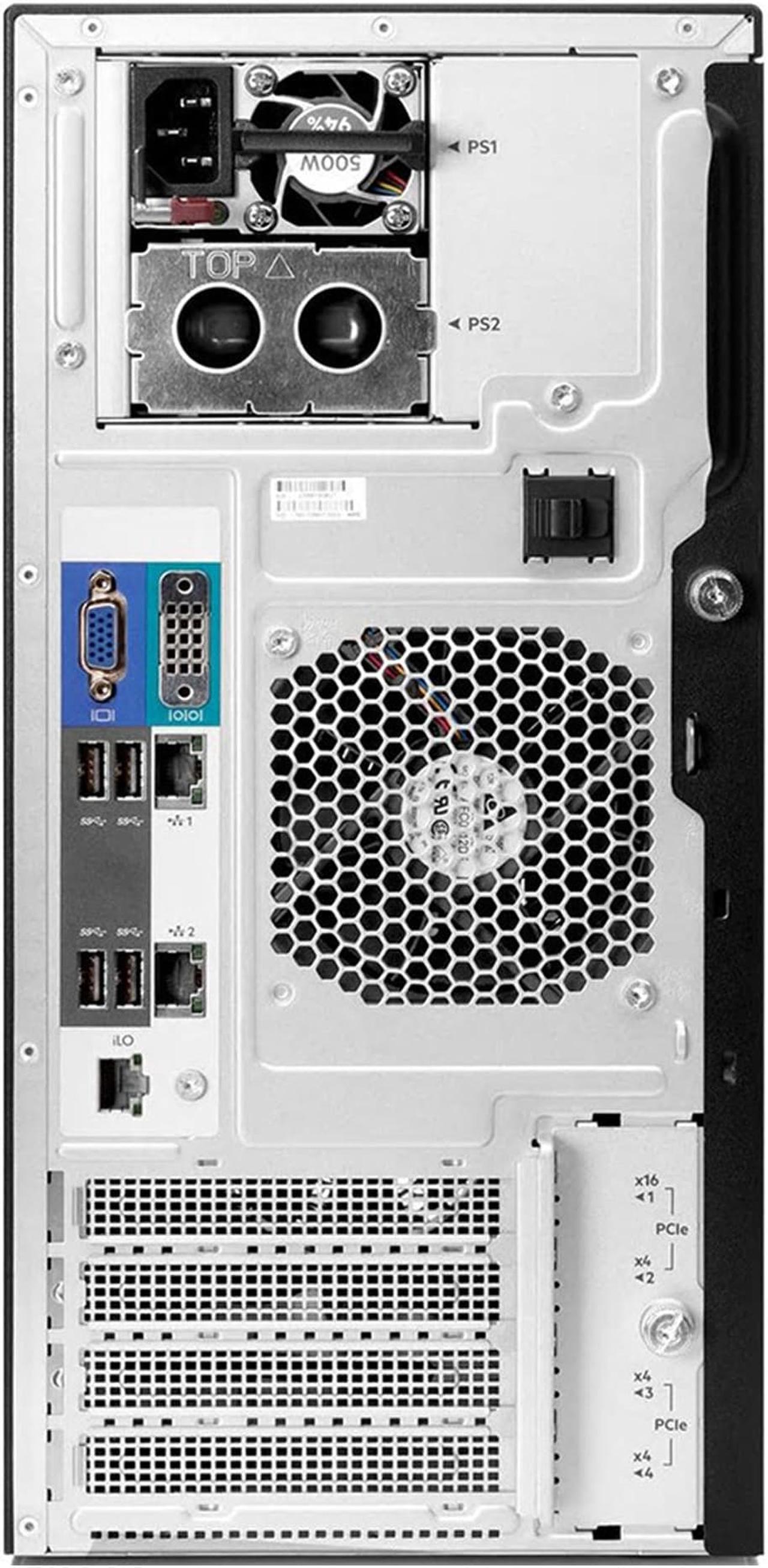 Alt view image 3 of 4 - HPE ProLiant ML30 Gen10 Plus Tower Server, Xeon E-2314 4-Core 2.8GHz, 32GB DDR4 Memory, 4TB SSD Storage, RAID, iLO