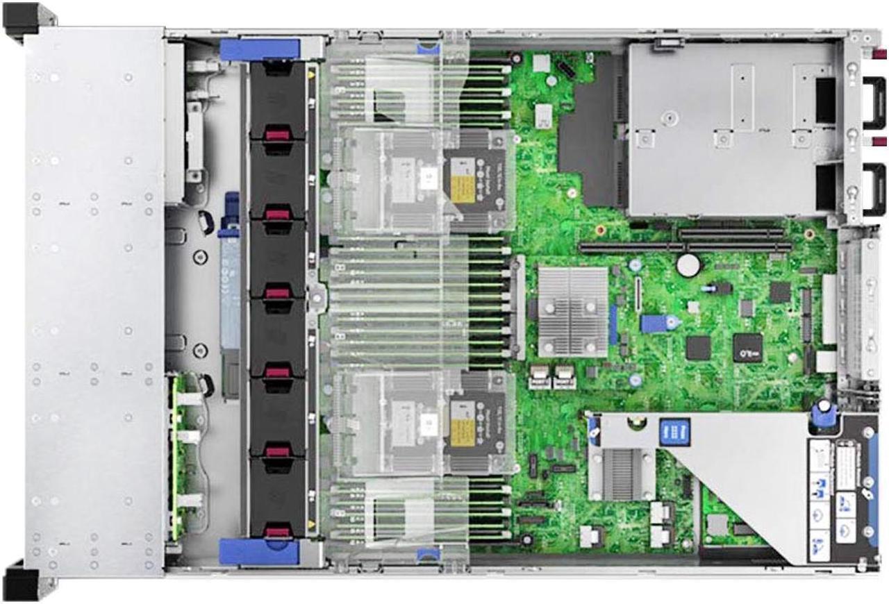 Alt view image 5 of 6 - HPE ProLiant DL380 Gen10 2U Rack Server Bundle with Dual Xeon 6148 2.40 GHz, 256GB DDR4 Memory, 7.68TB Enterprise SSD Storage, RAID, Dual Power, iLO, Rail Kit, Server 2022 Standard