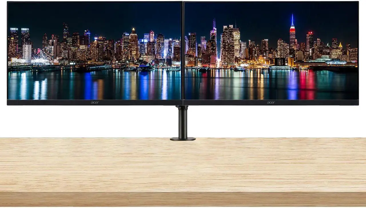 Main image of Acer Vero V7 V277Y E BMIPX 27-inch 1080P Full HD IPS 100 Hz 4 ms Widescreen Monitor, 2-Pack bundle with Eye Care, HDMI, DisplayPort, Integrated Speaker, Desk Mount Dual Monitor Stand