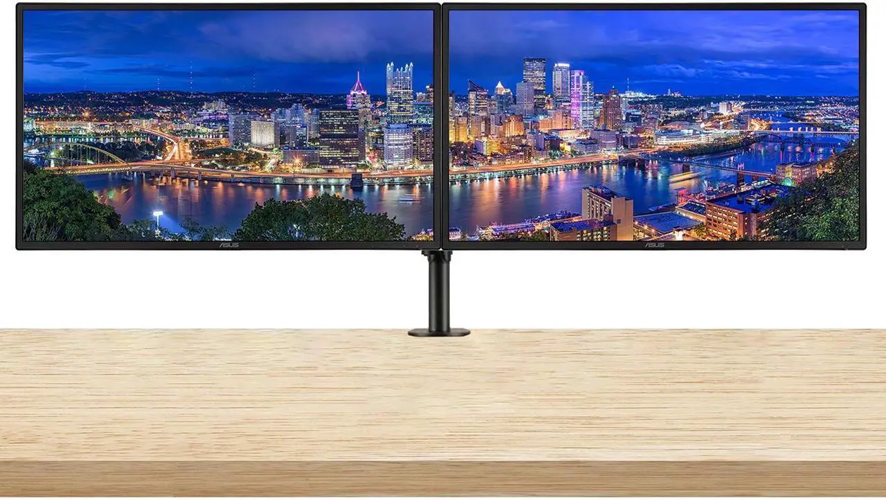 Main image of Asus VP32AQ 32-inch 1440P 2K WQHD 100% sRGB Frameless LCD Professional Monitor, 2-Pack Bundle with FreeSync, Eye Care Plus, HDR10, DisplayPort