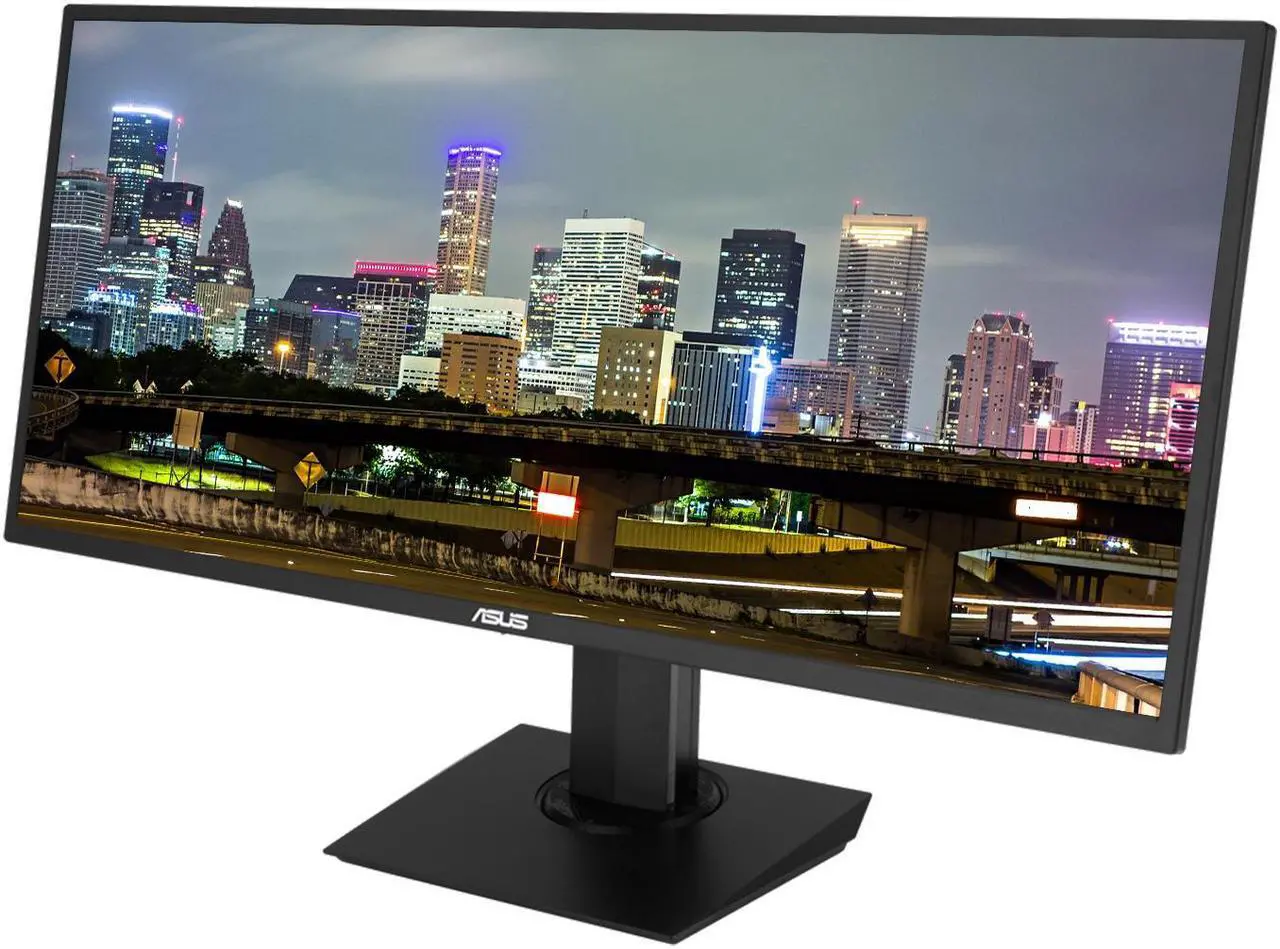 Alt view image 2 of 5 - Asus VP348QGL 34-inch 3440 x 1440 UWQHD Frameless LCD Gaming Monitor, 2-Pack Bundle with FreeSync, HDR10, DisplayPort, HDMI, Integrated Speaker