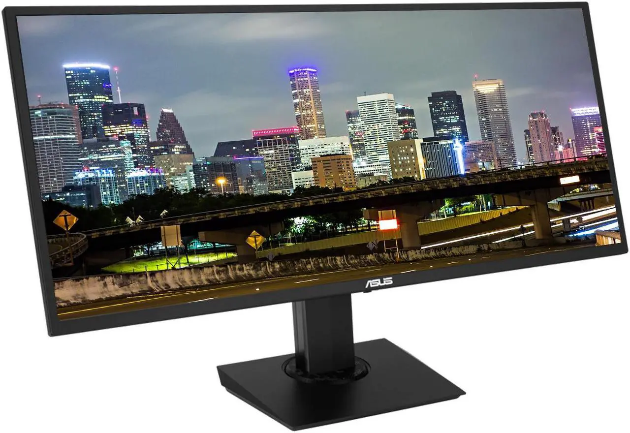 Alt view image 3 of 5 - Asus VP348QGL 34-inch 3440 x 1440 UWQHD Frameless LCD Gaming Monitor, 2-Pack Bundle with FreeSync, HDR10, DisplayPort, HDMI, Integrated Speaker