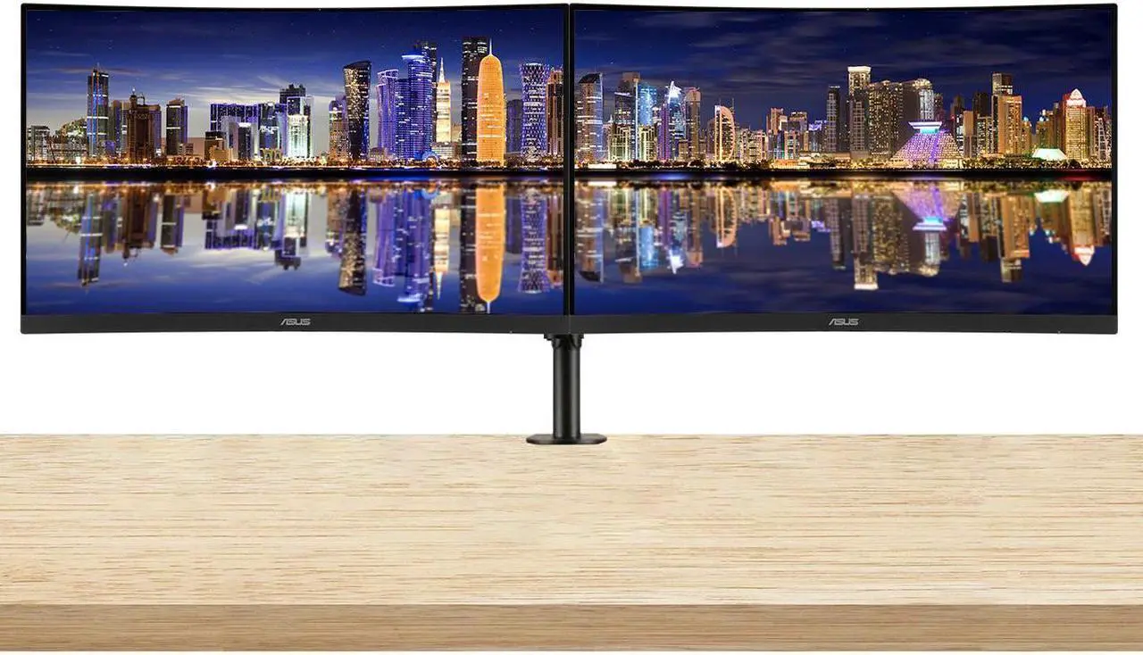 Main image of Asus TUF VG328H1B 32 1920 x 1080 FHD 165 Hz 1 ms LCD Gaming Monitor, 2-Pack Bundle with Low Motion Blur, Eye Care, FreeSync Premium, VGA, HDMI, Integrated Speakers, Desk Mount Dual Monitor Stand