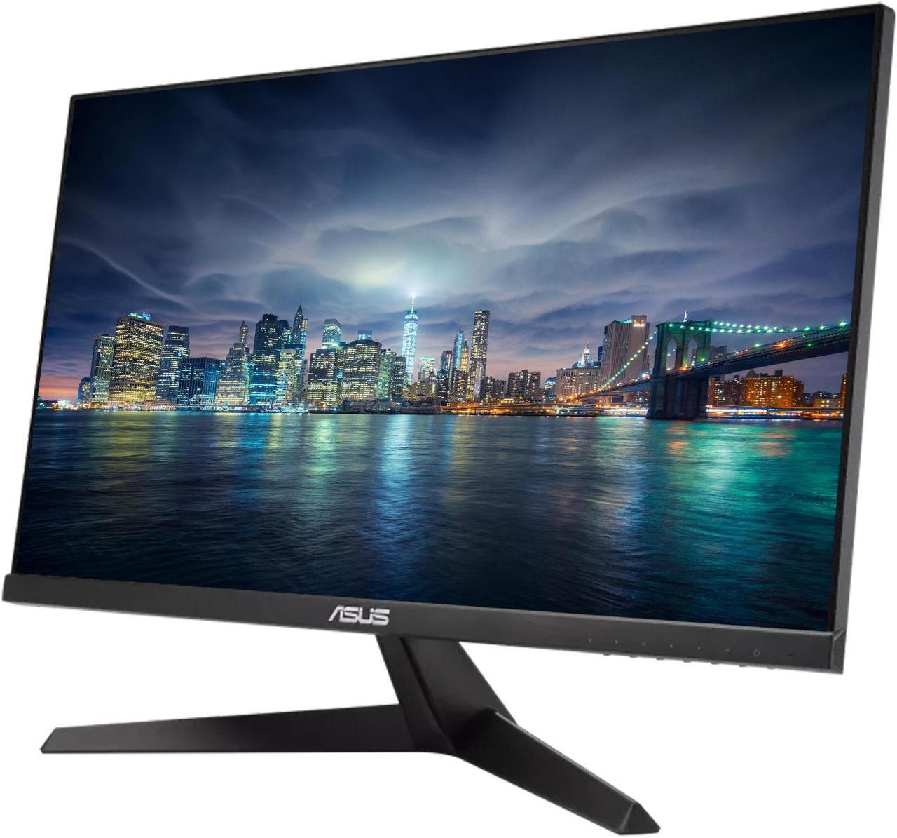 Alt view image 2 of 6 - Asus VY249HE 24-inch 1920 x 1080 FHD 75 Hz 1 ms LCD Monitor, 2-Pack Bundle with Adaptive-Sync, Eye Care Plus, Color Augmentation, VGA, HDMI, Black, Desk Mount Dual Monitor Stand