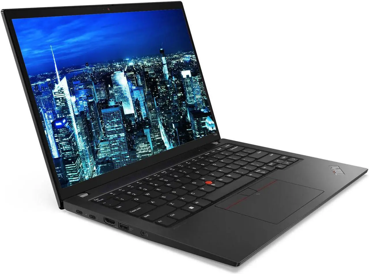 Alt view image 2 of 7 - Lenovo T14 Gen 4 Touchscreen 14" Ryzen 7, 32GB RAM, 512GB SSD, Windows 11 Pro ThinkPad Bundle with 2 x ThinkVision T27i 27" Monitors, Dual Stand, USB-C Dock, Keyboard & Mouse, Webcam, Headphones, Bag
