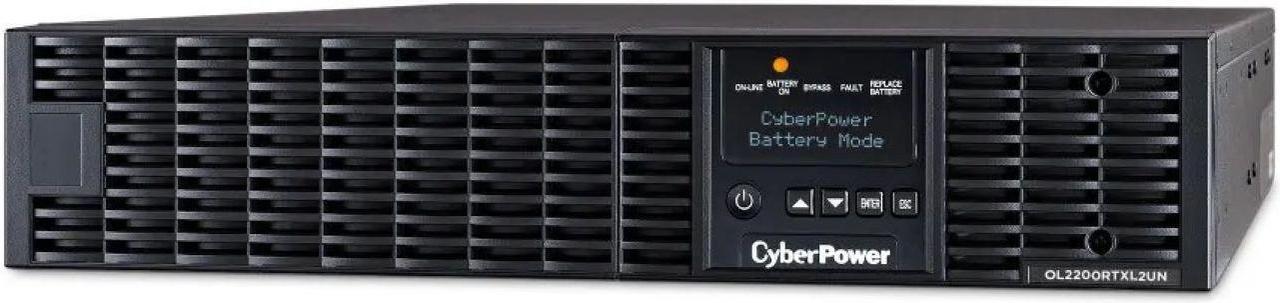 Alt view image 2 of 7 - CyberPower OL1000RTXL2UN 2U Rack/Tower Smart App Online UPS System 1000VA/900W Power Supply, Intelligent LCD, RMCARD205, 8 x NEMA 5-15R Outlets, AVR, Remote Management, Bundle with 16GB USB Storage