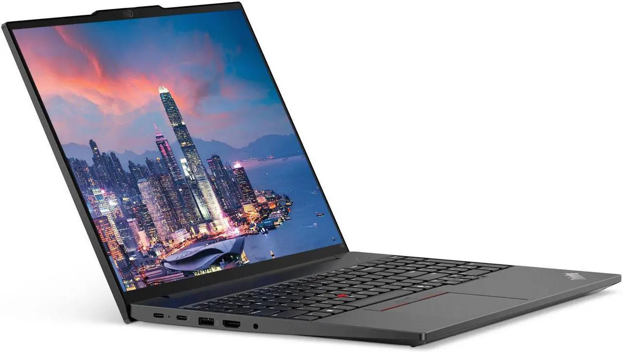 Alt view image 2 of 7 - Lenovo ThinkPad E16 Gen 2 16 inch WUXGA notebook 1920x1200 bundle with Ryzen 5, 16GB RAM, 256GB SSD, Radeon Graphics, HDMI, USB, USB-C, Ethernet, Speaker, Webcam, Windows 11 Pro and Laptop Bag