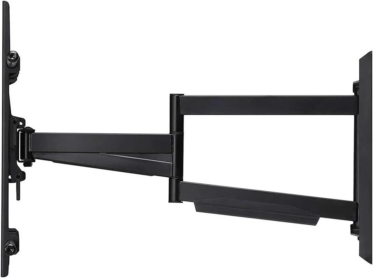 Alt view image 4 of 7 - Samsung QN75Q80DDFXZA 75 Inch QLED 4K Smart TV with a Walts TV Large/Extra Large Full Motion Mount for 43"-90" Compatible TVs and Amber Protection 3-OUTLET-SURGE Surge Protector (2025)